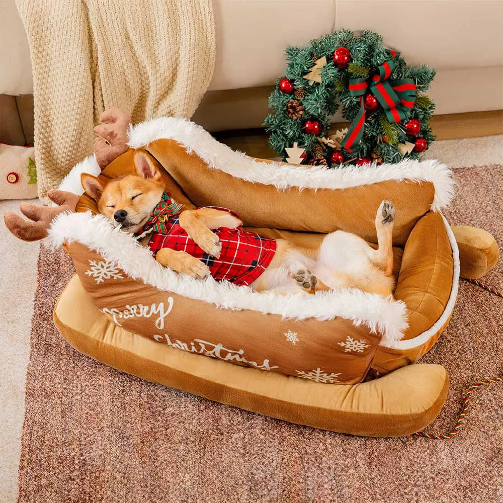 Jingle Paws Sleigh Bed